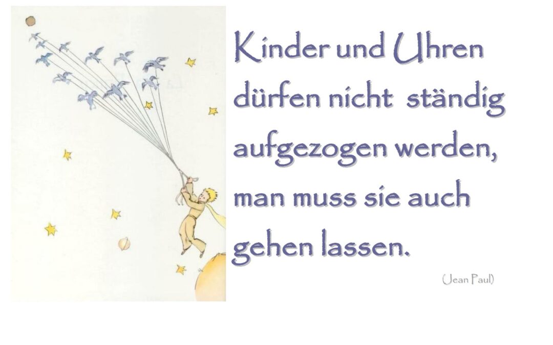 Loslassen……