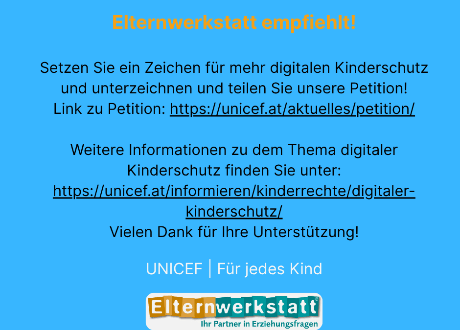Elternwerkstatt empfiehlt