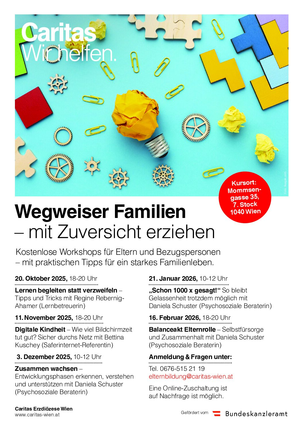 Elternwerkstatt empfiehlt: Gut begleitet durch den Familienalltag