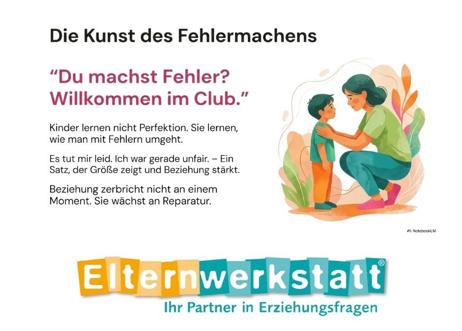**Fehler machen gehört zum Lernen**
